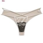 ست شورت و سوتین زنانه پانیذ مدل فنردار کد 9026 رنگ کرم