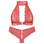 ست شورت و سوتین زنانه پانیذ مدل بدون فنر بندی کد 9035 رنگ گلبهی