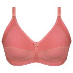 سوتین زنانه پانیذ مدل بدون فنر نخی کد 3171 رنگ کالباسی