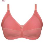 سوتین زنانه پانیذ مدل بدون فنر نخی کد 3171 رنگ کالباسی