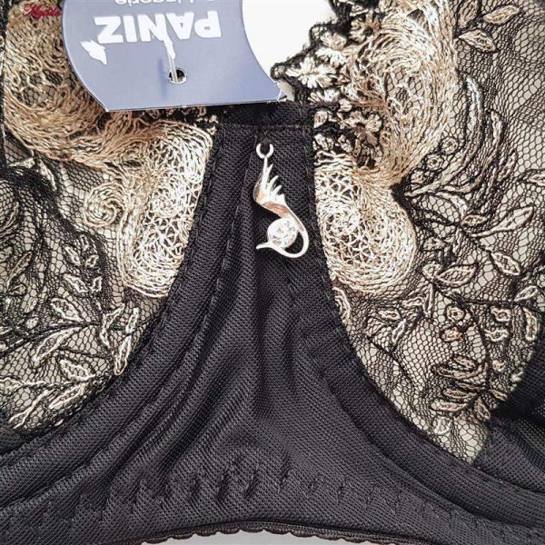 ست شورت و سوتین زنانه پانیذ مدل فنردار کد 9026 رنگ مشکی