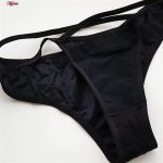 ست شورت و سوتین زنانه پانیذ مدل فنردار کد 9026 رنگ مشکی