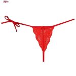 ست شورت و سوتین زنانه پانیذ مدل بندی گیپوری کد 9043 رنگ قرمز