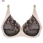 ست شورت و سوتین زنانه پانیذ مدل فنردار کد 9024 رنگ کرم