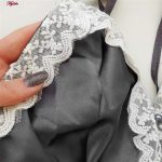 لباس خواب زنانه ماییلدا مدل ساتن کد 3685-2034 به همراه چشم بند