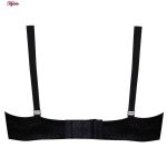 ست شورت و سوتین زنانه پانیذ مدل فنردار کد 9026 رنگ مشکی