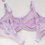 ست شورت و سوتین زنانه پانیذ مدل فنردار کد 9046 رنگ بنفش