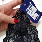 ست شورت و سوتین زنانه پانیذ مدل بندی گیپوری کد 9043 رنگ مشکی