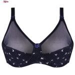 ست شورت و سوتین زنانه پانیذ مدل فنردار کد 9046 رنگ سرمه ای