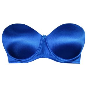 سوتین زنانه مدل دکلته فنردار کد 4286 رنگ آبی