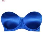 سوتین زنانه مدل دکلته فنردار کد 4286 رنگ آبی