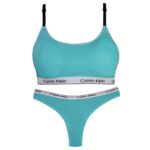 ست شورت و نیم تنه زنانه مایا مدل بدون فنر پددار کد 4297-5009 رنگ آبی