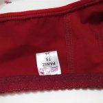 سوتین زنانه پانیذ مدل بدون فنر نخی کد 3171 رنگ زرشکی