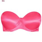 سوتین زنانه مدل دکلته فنردار کد 4286 رنگ صورتی