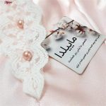 لباس خواب زنانه ماییلدا مدل ساتن کد 3685-2035 رنگ صورتی به همراه چشم بند