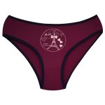 شورت زنانه کوزا مدل پنبه ای برج ایفل کد 4294-3 رنگ زرشکی