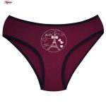 شورت زنانه کوزا مدل پنبه ای برج ایفل کد 4294-3 رنگ زرشکی