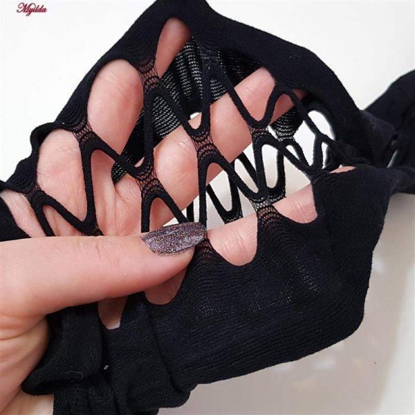 جوراب شلواری زنانه ماییلدا مدل فانتزی کد 3684-KW116 رنگ مشکی