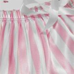 ست نیم تنه و شلوارک زنانه ماییلدا مدل راه راه کد 3969-M66