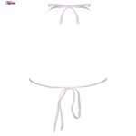 ست شورت و سوتین زنانه پانیذ مدل بندی گیپوری کد 9043 رنگ سفید