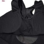 مایو زنانه ماییلدا مدل پددار یک تکه توری کد 4229-705 رنگ مشکی