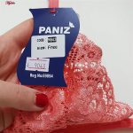 ست شورت و سوتین زنانه پانیذ مدل بندی گیپوری کد 9043 رنگ گلبهی