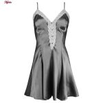 لباس خواب زنانه ماییلدا مدل ساتن کد 3685-2034 به همراه چشم بند