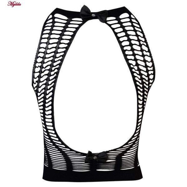 لباس خواب زنانه ماییلدا مدل فانتزی کد 3684-L185 رنگ مشکی