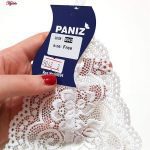 ست شورت و سوتین زنانه پانیذ مدل بندی گیپوری کد 9043 رنگ سفید