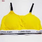 ست شورت و نیم تنه ورزشی زنانه مایا مدل بدون فنر پددار کد MY-4297-5009 رنگ زرد