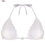 ست شورت و سوتین زنانه پانیذ مدل بندی گیپوری کد 9043 رنگ سفید