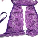 ست شورت و سوتین زنانه پانیذ مدل بدون فنر بندی کد 9035 رنگ بنفش