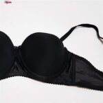 سوتین زنانه مدل دکلته فنردار کد 4288 رنگ مشکی