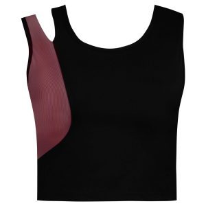 نیم تنه ورزشی زنانه کیو سی اند اف ای مدل پد دار بدون فنر کد 4230-4