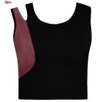 نیم تنه ورزشی زنانه کیو سی اند اف ای مدل پد دار بدون فنر کد 4230-4