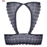 ست شورت و سوتین زنانه ماییلدا مدل پوش آپ فنردار کد 4282-7107 رنگ خاکستری تیره