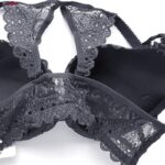 ست شورت و سوتین زنانه ماییلدا مدل پوش آپ فنردار کد 4282-7107 رنگ خاکستری تیره