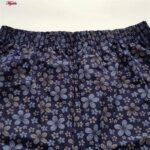 شلوار زنانه مدل گلدار کد 4298-1 رنگ سرمه ای