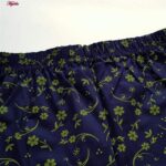 شلوار زنانه مدل گلدار کد 4298-2 رنگ سرمه ای