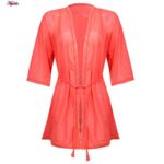 روبدوشامبر زنانه مدل گیپوری کد 4306-81007 رنگ نارنجی