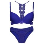 ست شورت و سوتین زنانه ماییلدا مدل پوش آپ فنردار کد 4283-1952 رنگ آبی