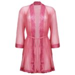 روبدوشامبر زنانه مدل گیپوری کد 4306-81007 رنگ کالباسی