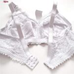 سوتین زنانه پانیذ مدل بدون فنر کد 77327 رنگ سفید