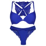 ست شورت و سوتین زنانه ماییلدا مدل پوش آپ فنردار کد 4284-7201 رنگ آبی