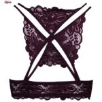 ست شورت و سوتین زنانه ماییلدا مدل پوش آپ فنردار کد 4284-7201 رنگ بادمجانی