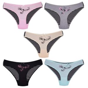 شورت زنانه ماییلدا مدل اسلیپ نخی کد 4242-278-2 بسته 5 عددی