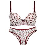 ست شورت و سوتین زنانه لنا مدل پوش آپ فنر دار کد 4378-2