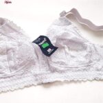 سوتین زنانه پانیذ مدل بدون فنر کد 77327 رنگ سفید