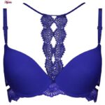 ست شورت و سوتین زنانه ماییلدا مدل پوش آپ فنردار کد 4283-1952 رنگ آبی