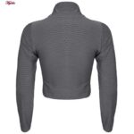 ست نیم تنه و شلوارک ورزشی زنانه ماییلدا مدل 4332-6745 رنگ طوسی